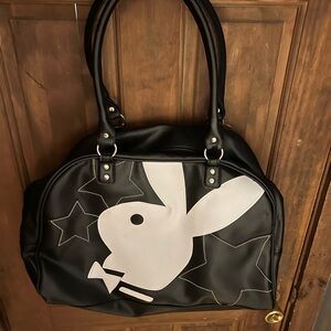 RARE Vintage 90’s Playboy classic bunny head with Stars duffel bag